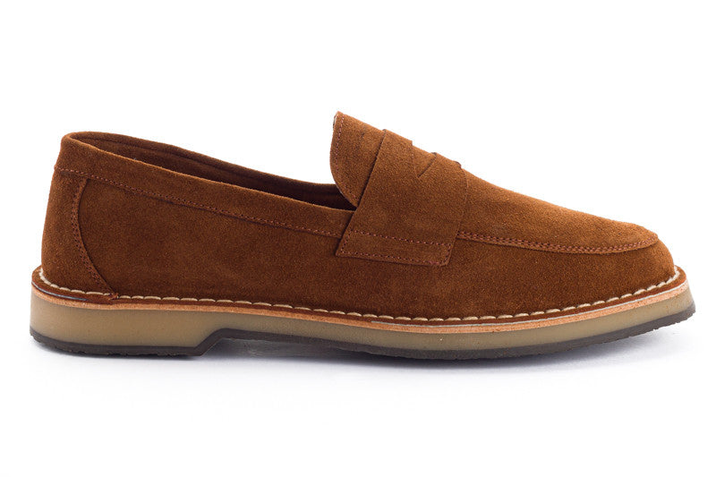 Brown Split Leather Moccasin