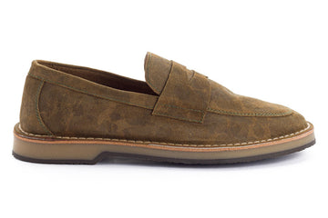 Military Split Leather Moccasin