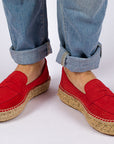 Red Leather Moccasin 556