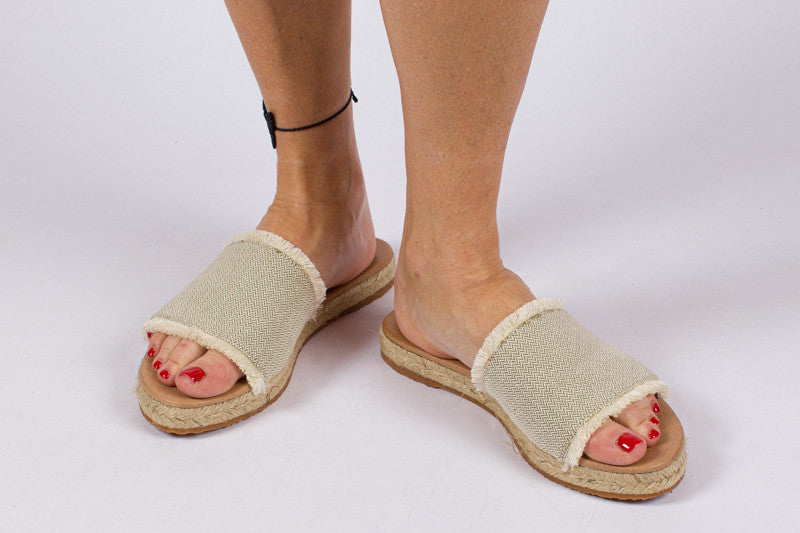 Sandalias yute santorini color kaki
